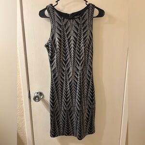 Guess Black/Silver Sequin Mini Dress